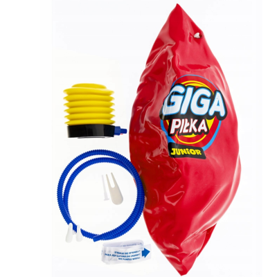 604019 WIELKA GIGA PIŁKA JUNIOR 1,4M OBWODU CZERWONA EPEE