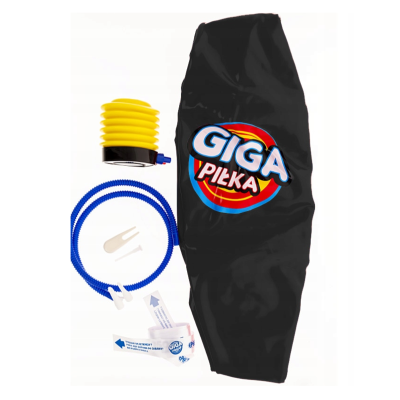 603999 WIELKA GIGA PIŁKA 2,5M OBWODU CZARNA EPEE