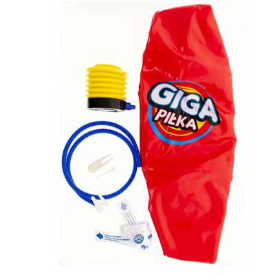 03975 WIELKA GIGA PIŁKA 2,5M OBWODU CZERWONA EPEE