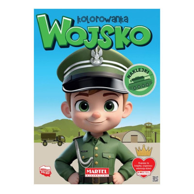 900263 WOJSKO KOLOROWANKA Z NAKLEJKAMI ŻOŁNIERZ MARTEL