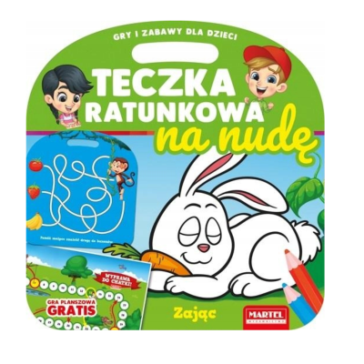 753105 TECZKA RATUNKOWA NA NUDĘ ZAJĄC KOLOROWANKA GRY I ZABAWY