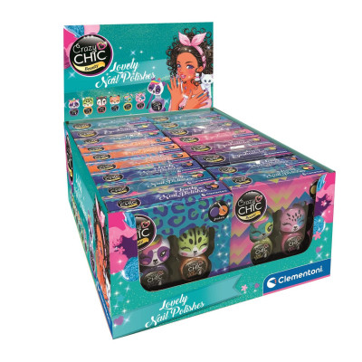 188499 CLEMENTONI 2-PACK LAKIER DO PAZNOKCI RÓŻNE WZORY