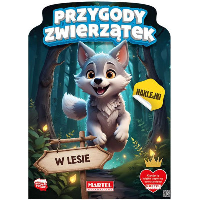900515 KOLOROWANKA PRZYGODY ZWIERZĄTEK W LESIE + NAKLEJKI