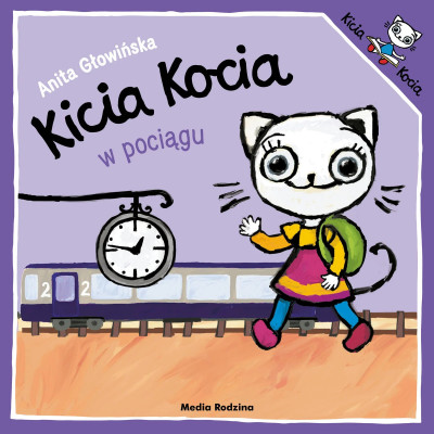 659269 KSIĄŻECZKA KICIA KOCIA W POCIĄGU