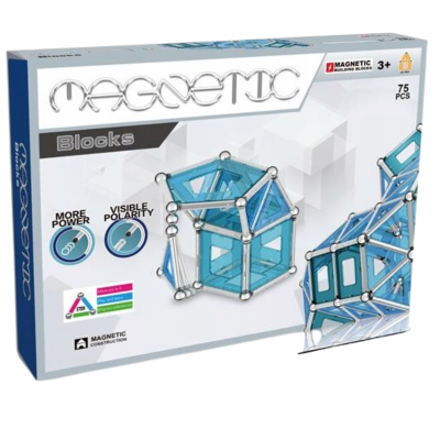 380414 KLOCKI MAGNETYCZNE MAGNETIC 75 ELEMENTÓW