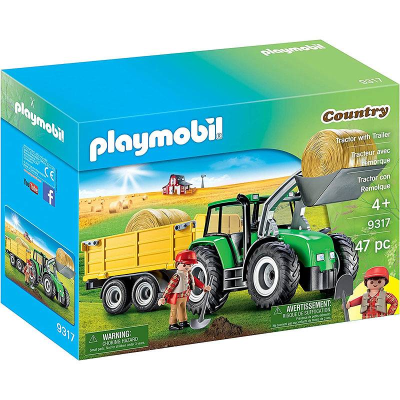9317 PLAYMOBIL TRAKTOR Z PRZYCZEPĄ