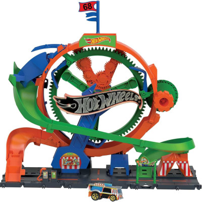 HKX46 HOT WHEELS DIABELSKI MŁYN PĘTLA TOR