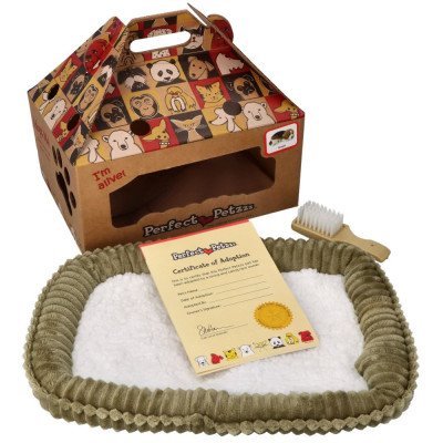 992615 MASKOTKA ODDYCHAJĄCY BIAŁY KOTEK KRÓTKOWŁOSY PERFECT PETZZZ