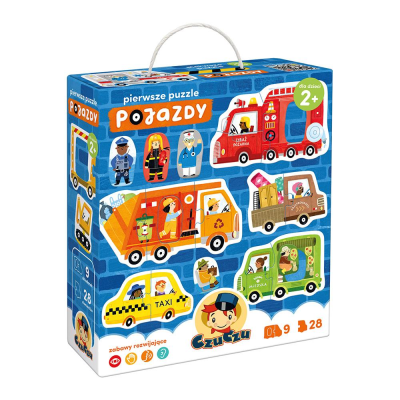 493617 CZUCZU PIERWSZE PUZZLE POJAZDY 2+