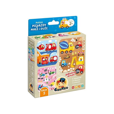 493785 CZUCZU PUZZLE POJAZDY MAŁE I DUŻE