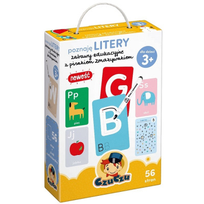 773548 CZUCZU KREATYWNE ZABAWY Z PISAKIEM ZMAZYWAKIEM POZNAJĘ LITERY