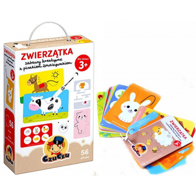 773555 CZUCZU KREATYWNE ZABAWY Z PISAKIEM ZMAZYWAKIEM ZWIERZĄTKA