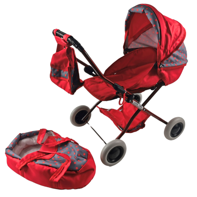 414049 WÓZEK DLA LALEK Z NOSIDEŁKIEM ZUZIA SKŁADANY RÓŻNE KOLORY