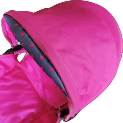 WÓZEK DLA LALEK GŁĘBOKI PATRYCJA SKŁADANY Z NOSIDEŁKIEM RÓŻNE KOLORY