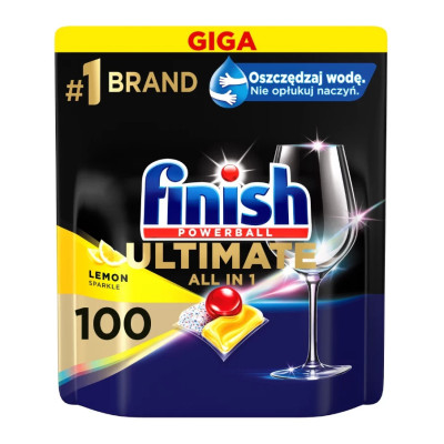 004577 FINISH ULTIMATE KAPSUŁKI DO ZMYWARKI LEMON 100 SZT