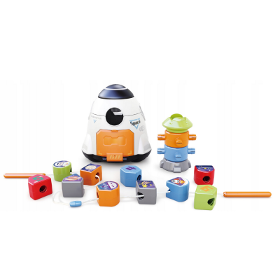 846220 KOSMICZNY SORTER KSZTAŁTÓW RAKIETA KOSMOS KLOCKI SMILY PLAY