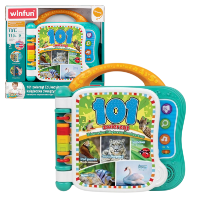 553392 SMILY PLAY EDUKACYJNA KSIĄŻECZKA 101 ZWIERZĄT