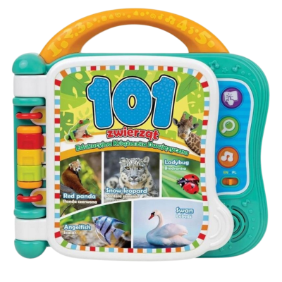 553392 SMILY PLAY EDUKACYJNA KSIĄŻECZKA 101 ZWIERZĄT