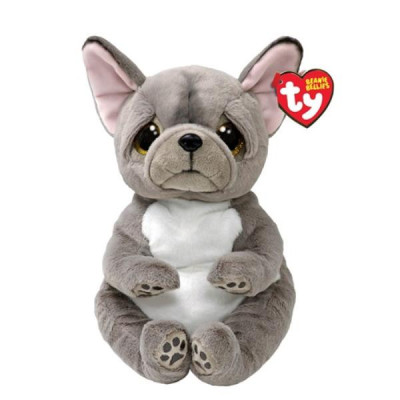 432127 MASKOTKA PLUSZAK SZARY PIESEK WILFRED TY BEANIE BOOS 24CM