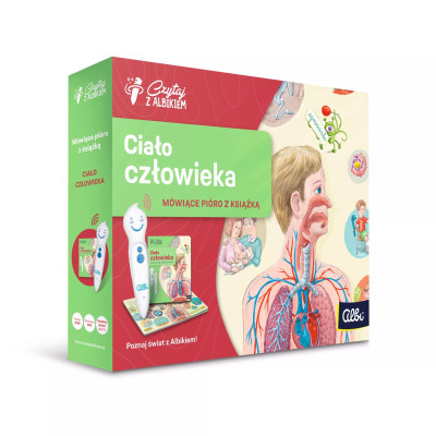 105905 CZYTAJ Z ALBIKIEM ALBIK CIAŁO CZŁOWIEKA ZESTAW  + PIÓRO