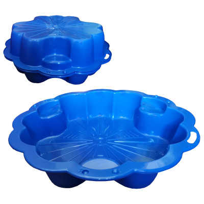 69480 PIASKOWNICA ZAMYKANA BASEN STOKROTKA 2W1 NIEBIESKA