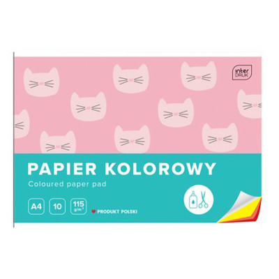 100009 PAPIER KOLOROWY A5 10 KARTEK INTERDRUK