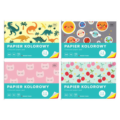 100009 PAPIER KOLOROWY A5 10 KARTEK INTERDRUK