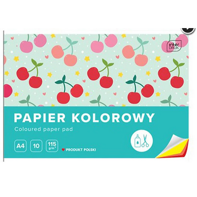 100009 PAPIER KOLOROWY A5 10 KARTEK INTERDRUK