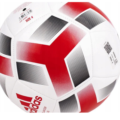 365605 PIŁKA NOŻNA ADIDAS STARLANCER PLUS BIAŁO-CZERWONA IA0969 R.5