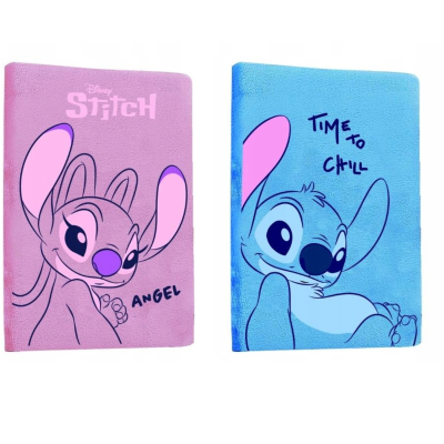 136685 NOTES A5 PAMIĘTNIK PLUSZOWY NOTATNIK STITCH ANGEL 2 KOLORY