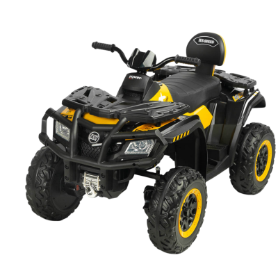 396781 RUSH POJAZD TERENOWY QUAD NA AKUMULATOR NAPĘD 4X4 ŻÓŁTY