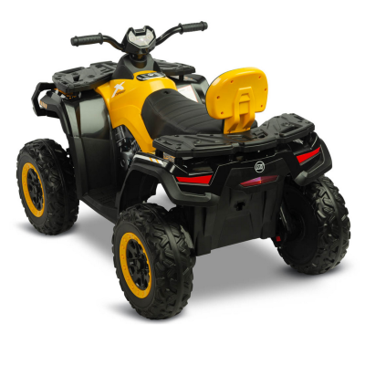 396781 RUSH POJAZD TERENOWY QUAD NA AKUMULATOR NAPĘD 4X4 ŻÓŁTY