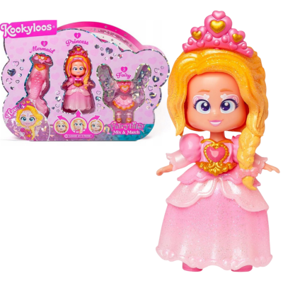 040201 KOOKYLOOS LALKA KSIĘŻNICZKA WRÓŻKA SYRENKA ZESTAW MIX&MATCH