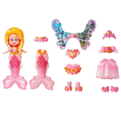 040201 KOOKYLOOS LALKA KSIĘŻNICZKA WRÓŻKA SYRENKA ZESTAW MIX&MATCH