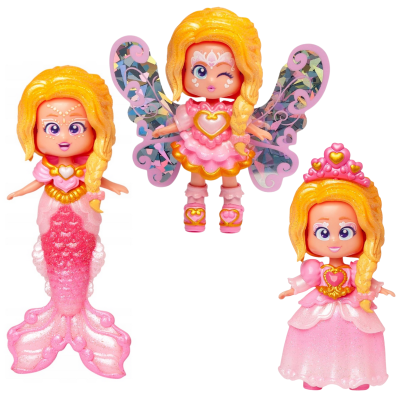 040201 KOOKYLOOS LALKA KSIĘŻNICZKA WRÓŻKA SYRENKA ZESTAW MIX&MATCH