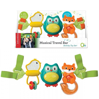 162650 MUZYCZNA POPRZECZKA ZAWIESZKA DO WÓZKA ŁÓŻECZKA GRZECHOTKA INFANTINO
