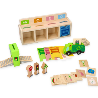 552081 UKŁADANKA SORTOWANIE ŚMIECI MONTESSORI SORTER