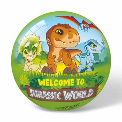 132909 PIŁKA GUMOWA DINOZAURY JURASSIC WORLD 14CM
