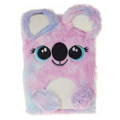 555846 NOTES A5 PAMIĘTNIK PLUSZOWY KOALA RÓŻNE KOLORY