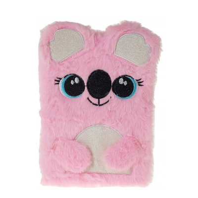 555846 NOTES A5 PAMIĘTNIK PLUSZOWY KOALA RÓŻNE KOLORY
