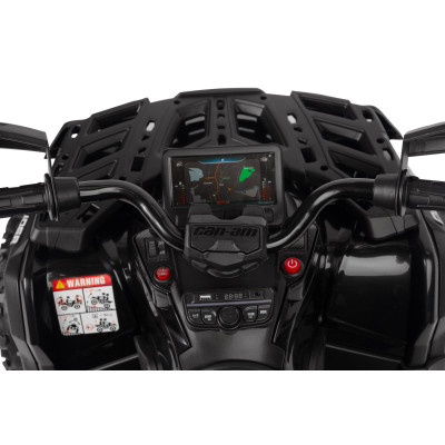 322166 OUTLANDER POJAZD TERENOWY QUAD NA AKUMULATOR NAPĘD 4X4 MOCNY 200W CZARNY