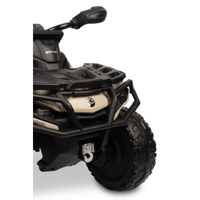 322197 OUTLANDER POJAZD TERENOWY QUAD NA AKUMULATOR NAPĘD 4X4 MOCNY 200W KHAKI