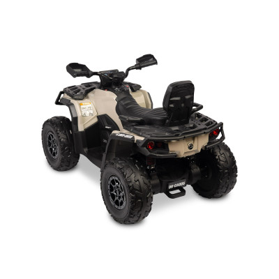 322197 OUTLANDER POJAZD TERENOWY QUAD NA AKUMULATOR NAPĘD 4X4 MOCNY 200W KHAKI
