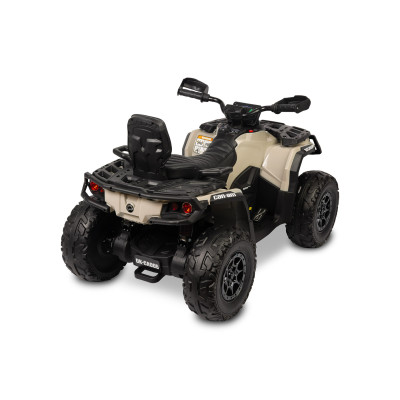 322197 OUTLANDER POJAZD TERENOWY QUAD NA AKUMULATOR NAPĘD 4X4 MOCNY 200W KHAKI