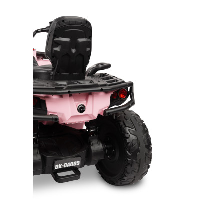 322203 OUTLANDER POJAZD TERENOWY QUAD NA AKUMULATOR 4X4 MOCNY 200W RÓŻOWY