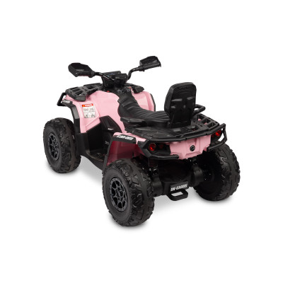 322203 OUTLANDER POJAZD TERENOWY QUAD NA AKUMULATOR 4X4 MOCNY 200W RÓŻOWY