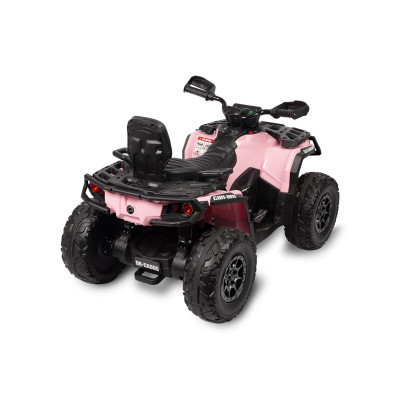 322203 OUTLANDER POJAZD TERENOWY QUAD NA AKUMULATOR 4X4 MOCNY 200W RÓŻOWY