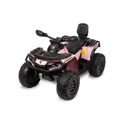322203 OUTLANDER POJAZD TERENOWY QUAD NA AKUMULATOR 4X4 MOCNY 200W RÓŻOWY