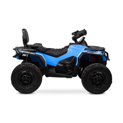 322180 OUTLANDER POJAZD TERENOWY QUAD NA AKUMULATOR 4X4 MOCNY 200W NIEBIESKI