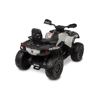 322173 OUTLANDER POJAZD TERENOWY QUAD NA AKUMULATOR 4X4 MOCNY 200W SZARY